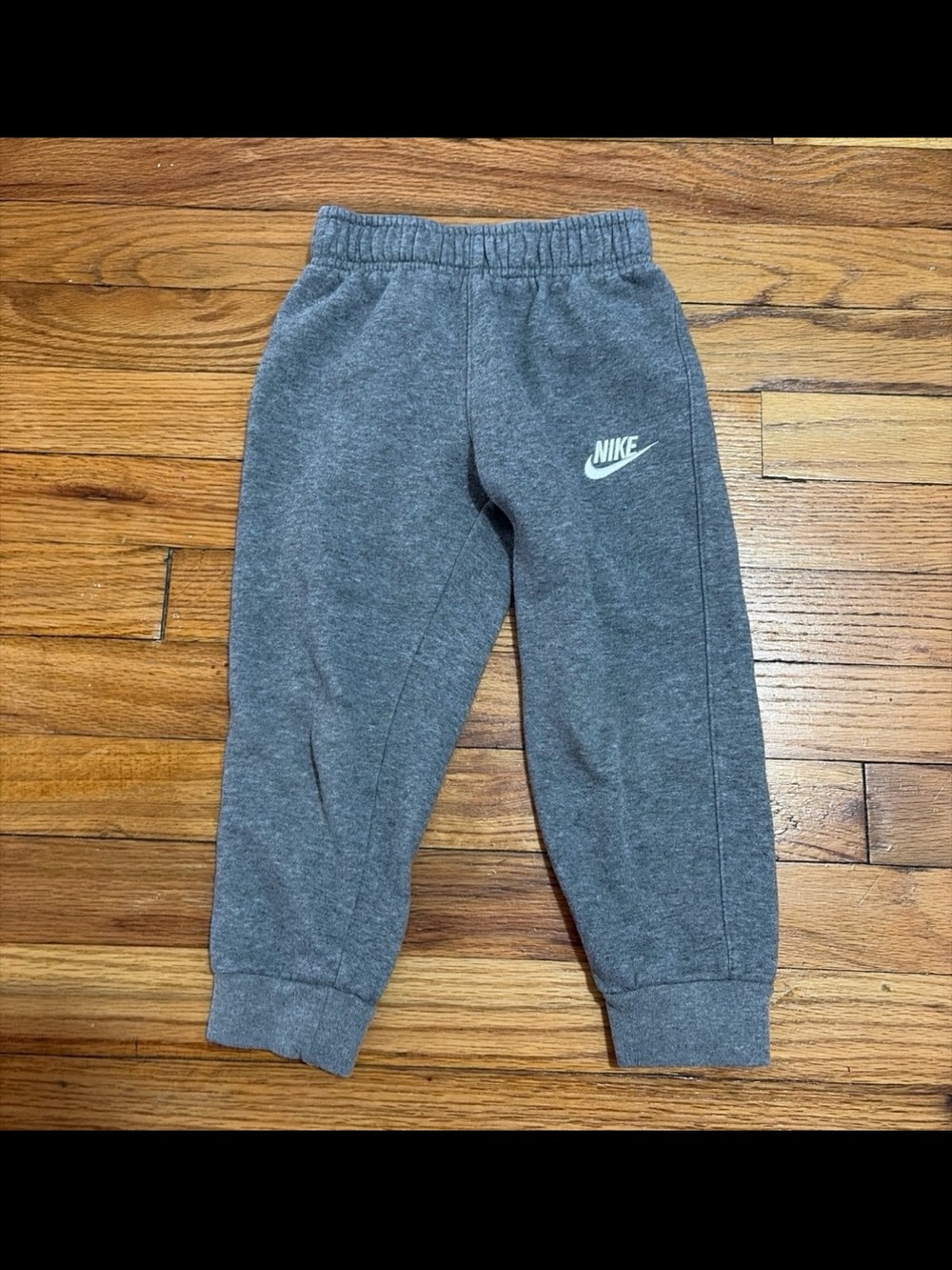 Nike Kids Gray Logo Jogger Sweatpants